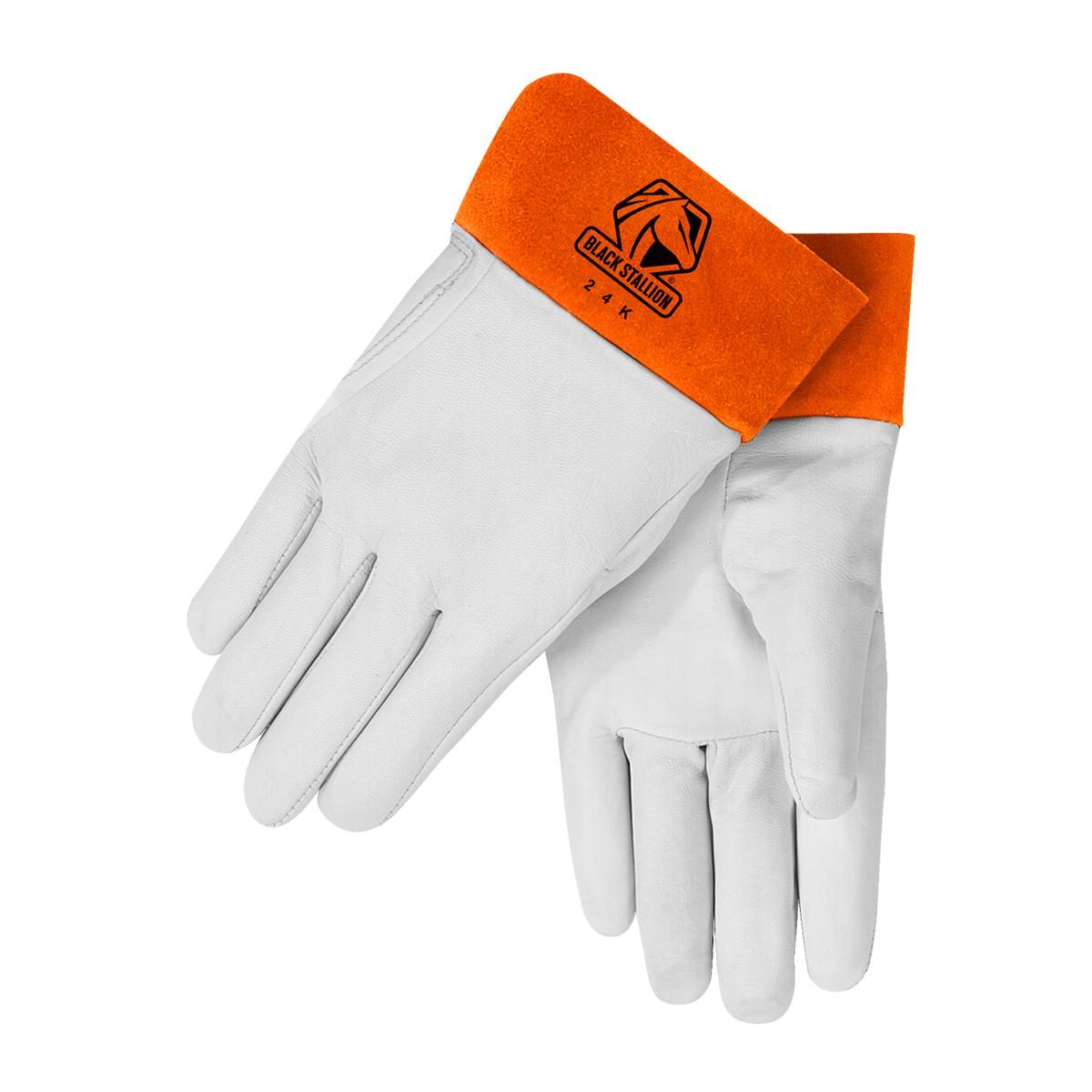 GLOVES WELDING TIG L GR KID SKIN LTHR