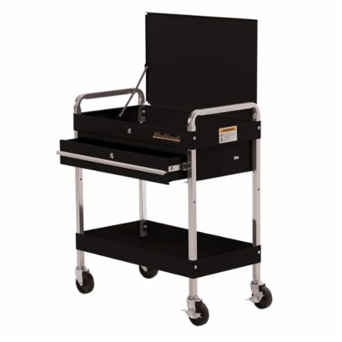 Blackhawk™ by Proto® 92701UC Deluxe Utility Cart, 16 in L x 30 in W x 35-1/2 in H, 350 lb Load, Black