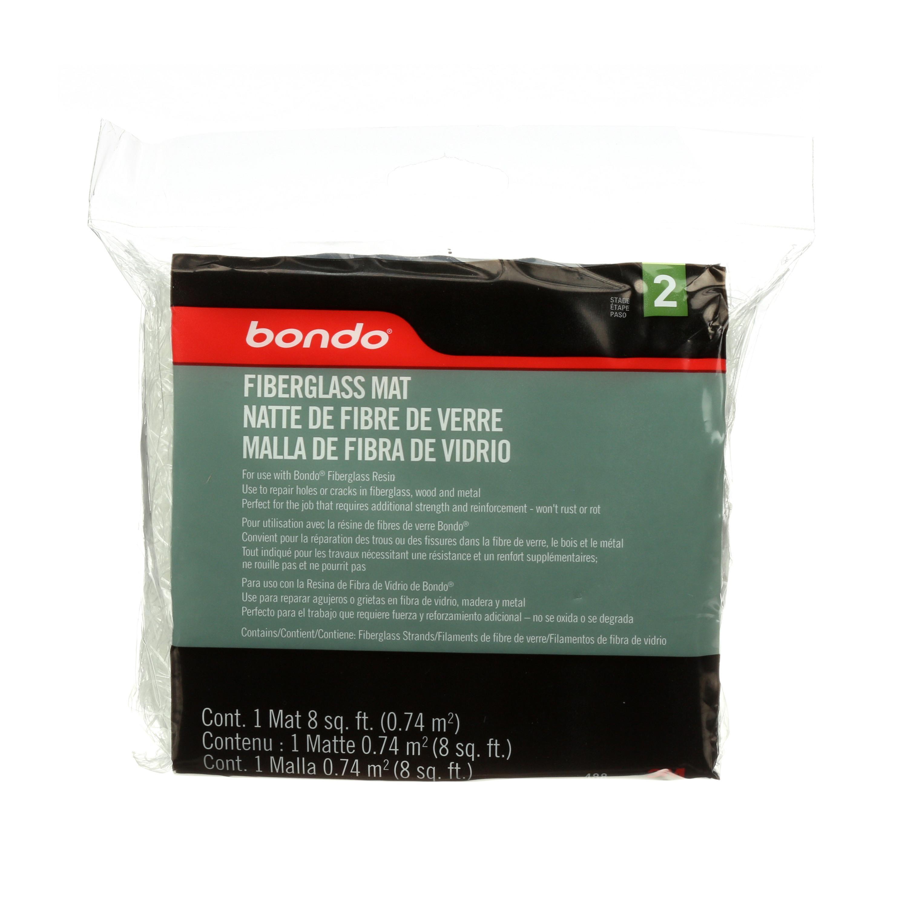 Bondo™ 7100151309 Fiberglass Mat, 27.9 in L x 15.2 in W x 0.3 mm THK