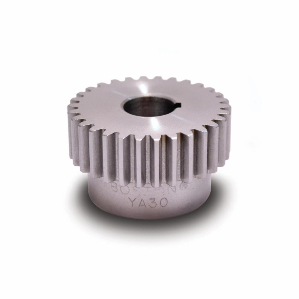 Boston Gear® YA20 1/2 Plain Spur Gear With Keyway and Setscrew, 20 Diametral Pitch, 20 deg, 1/2 in Face W, 20 Teeth, 1 in Pitch Dia, 1/2 in Bore Dia, Steel
