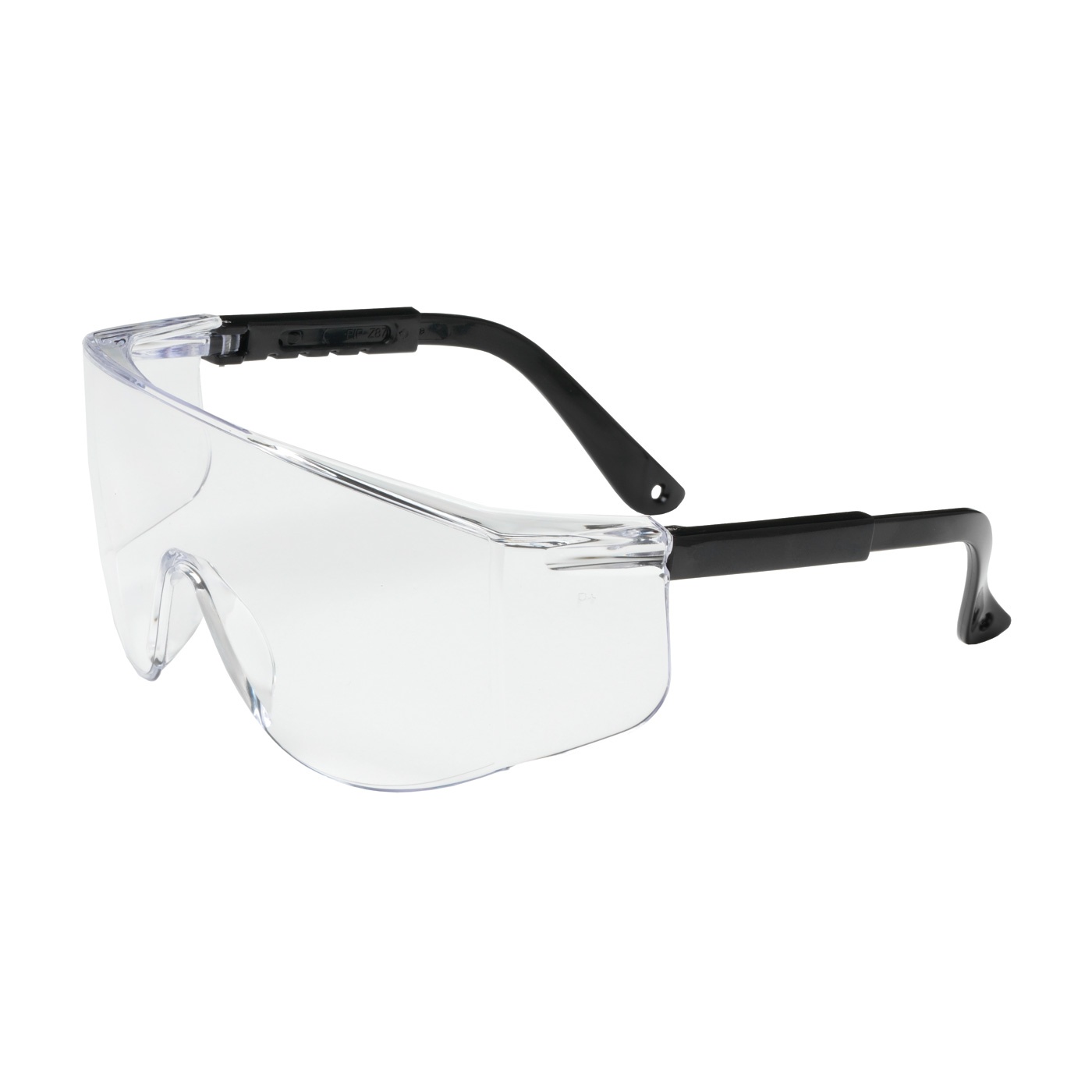 GLASSES PROT UNCTD CLEAR RIMLESS BK UNIV