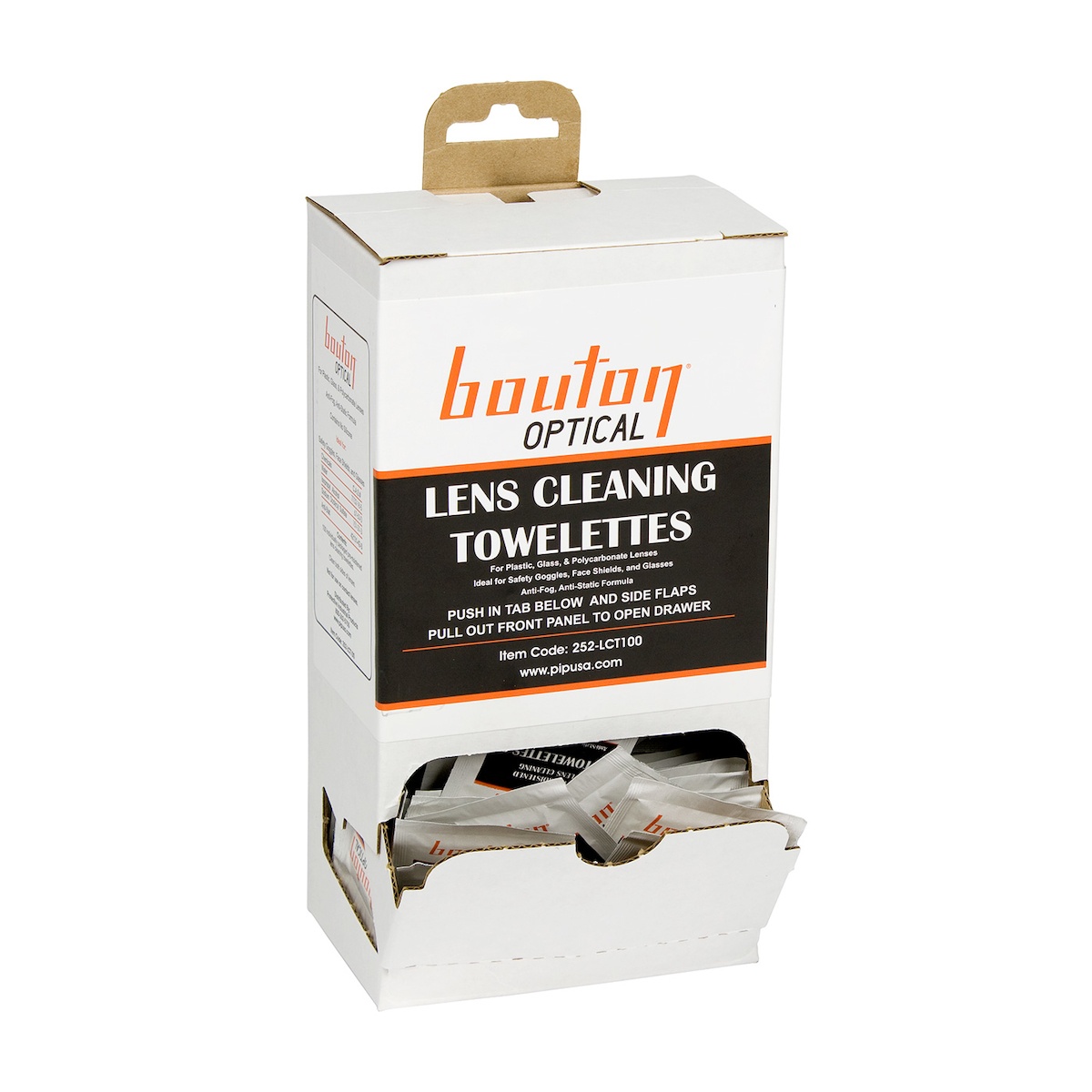 DISPENSER TOWELETTE CLEANING LENS