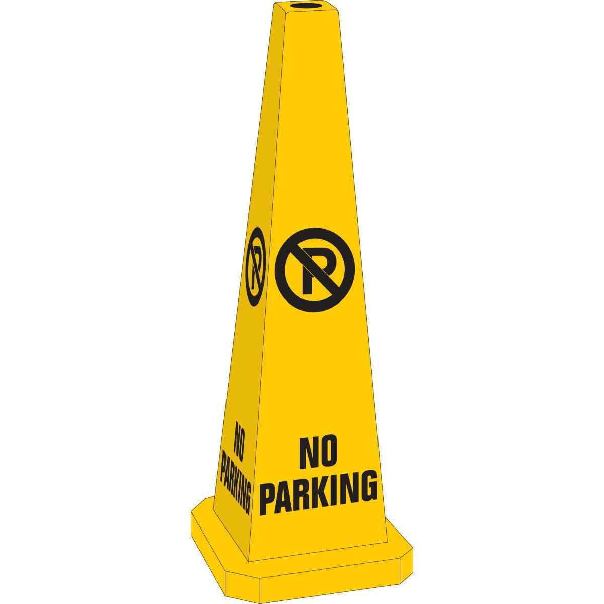 SIGN PRKG AND TRFC CONE SYM/TEXT PLSTC