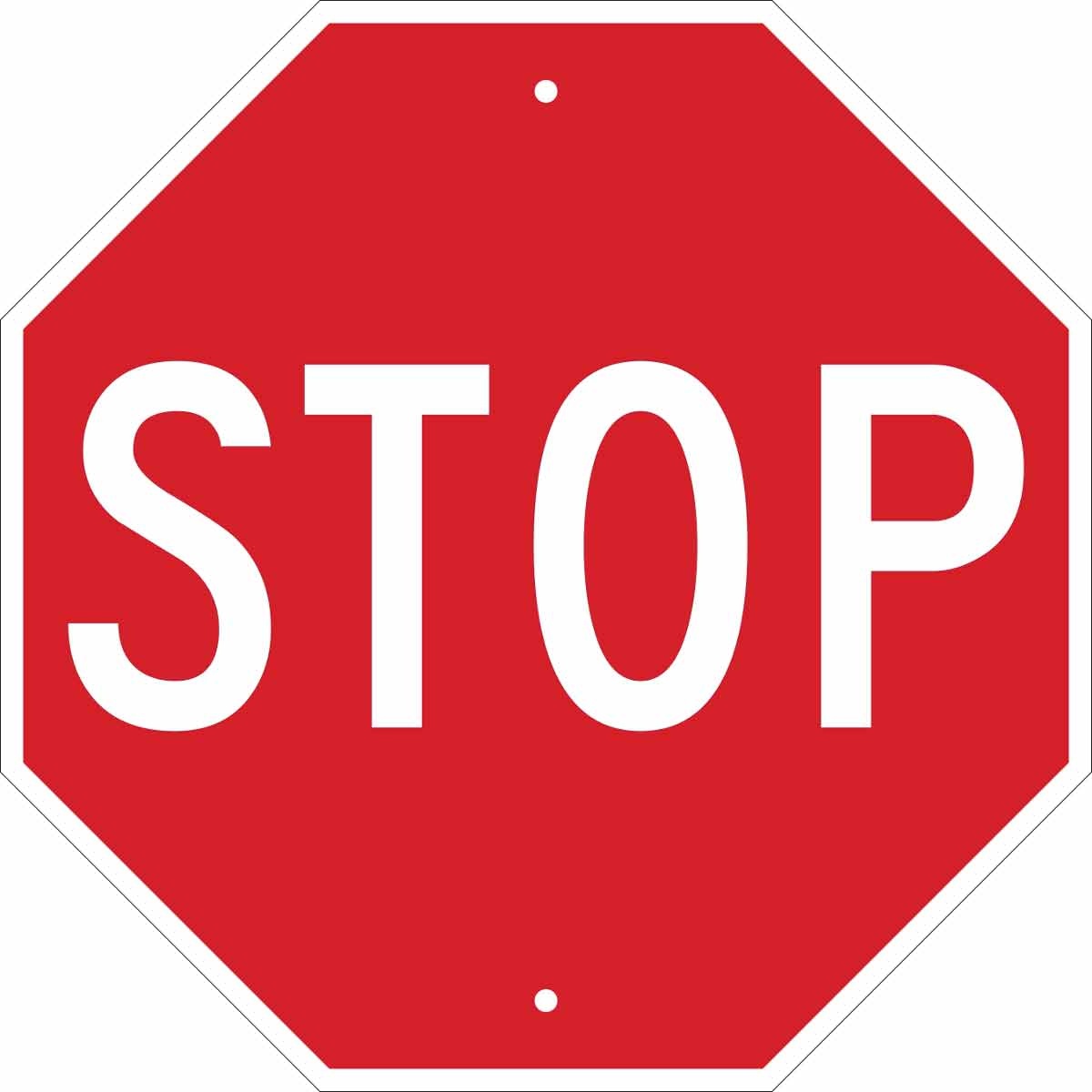 SIGN TRFC STOP TEXT B-959 AL POST 18IN