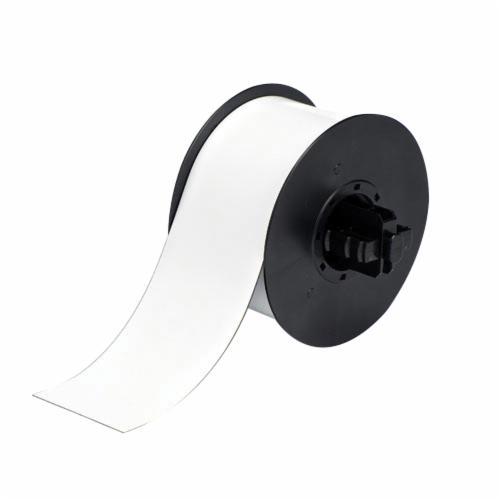 LABEL PTR 25FT 2-1/2IN WHT B-509 POLYEST