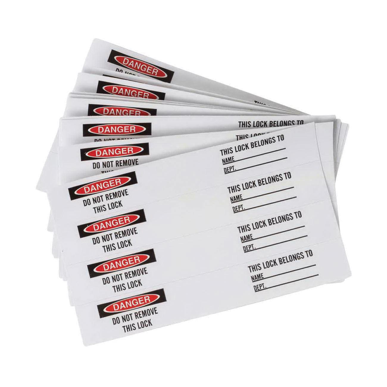 LABEL LOCKOUT/TAGOUT 5IN BK/R ON WHT