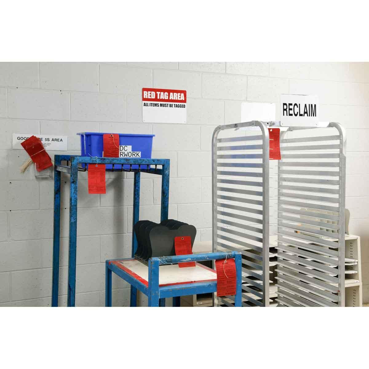 SIGN REMINDER SAF R TAG AREA 10IN 14IN