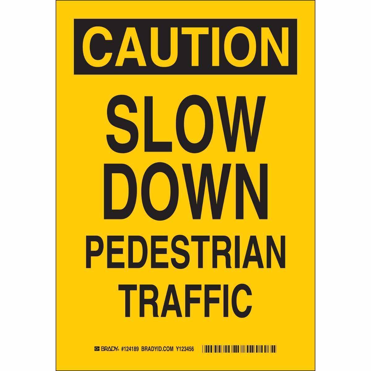 SIGN CTRL TRFC CAUT TEXT B-302 POLYEST