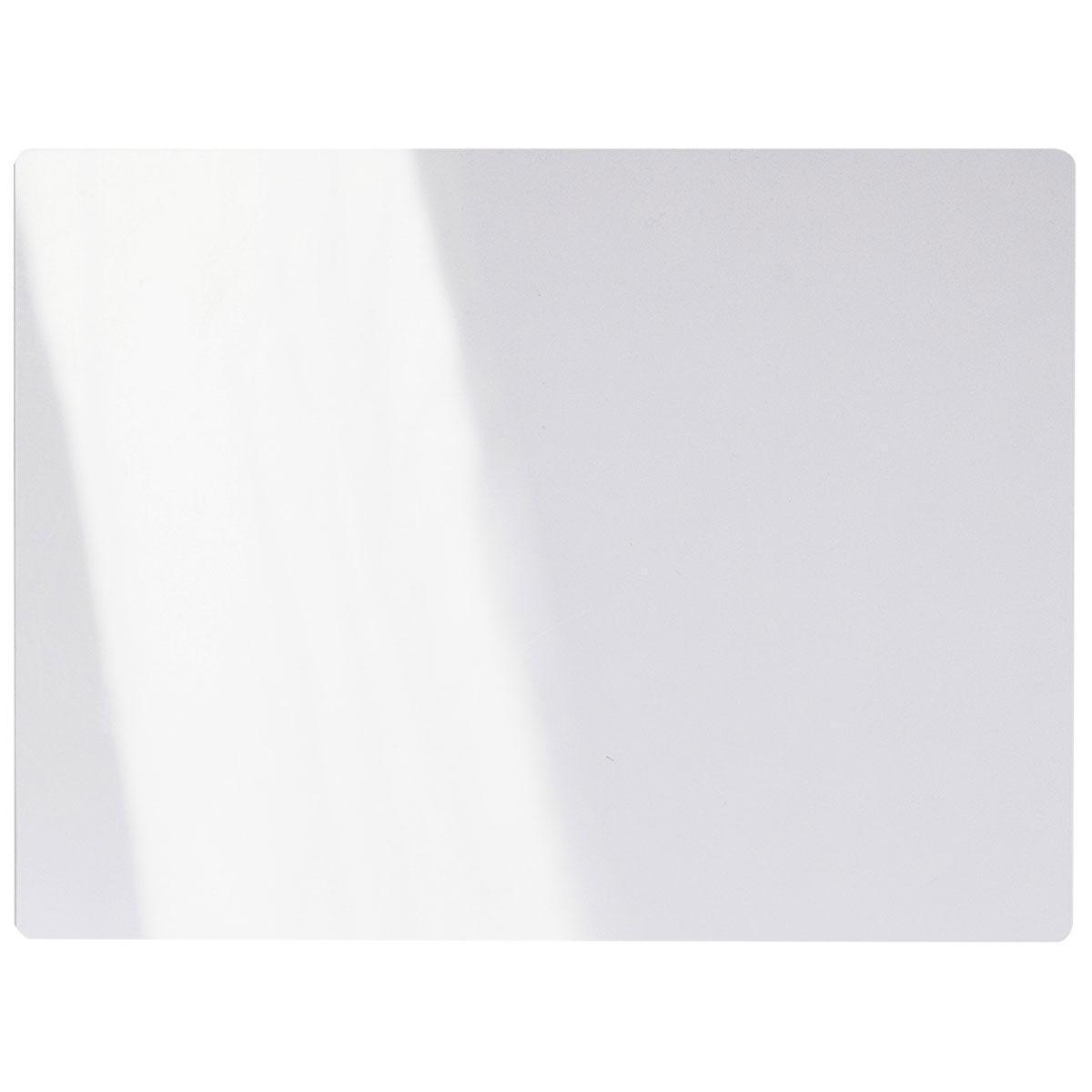 SIGN BLK 4IN 6IN ACRYL CLEAR RECT