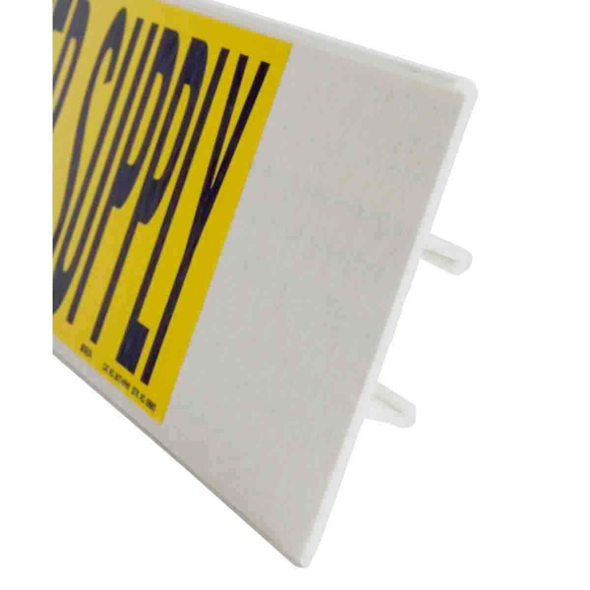 MARKER PIPE 4IN 24IN BK/GRN/YEL ON ORN