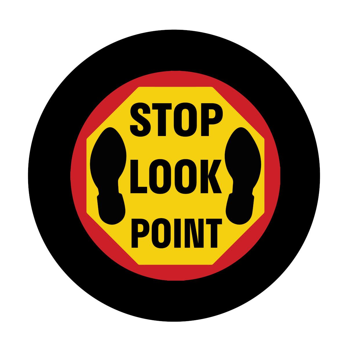 ACDT PVNT SIGNS CIRCLE BLACK/RED/YELLOW