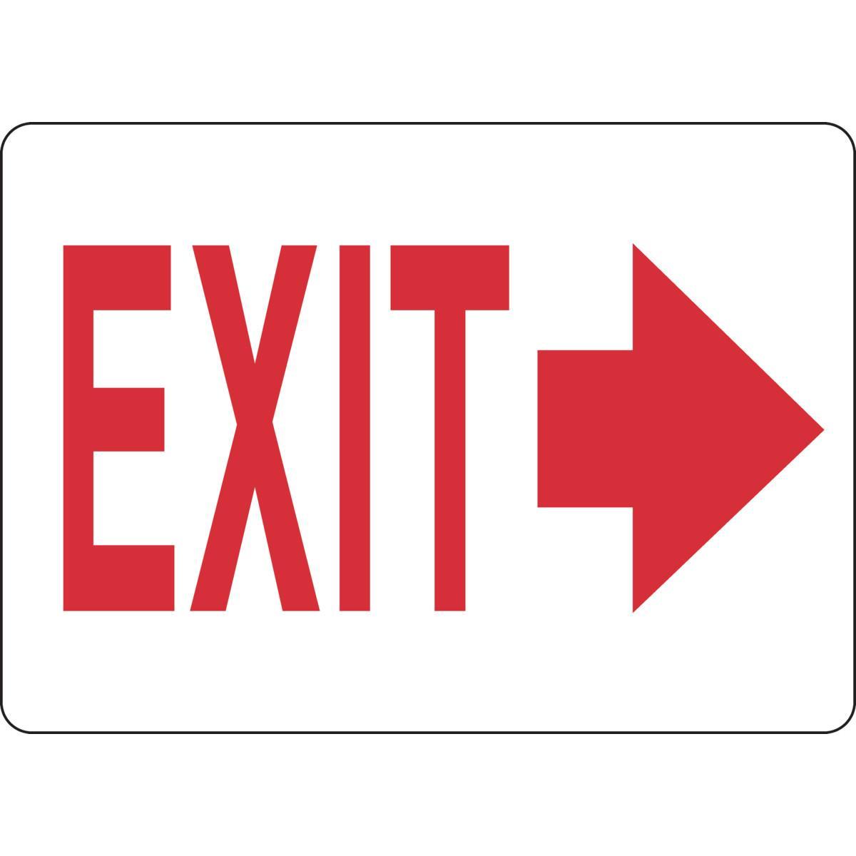 SIGN DIR AND EXIT ECONOMY RECT 10IN 14IN