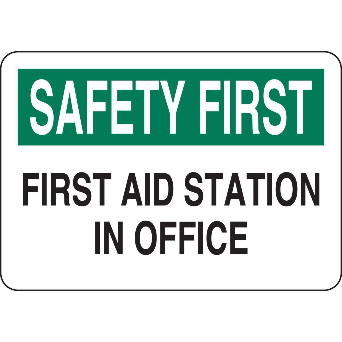 SIGN AID FIRST SAF FIRST 10IN 14IN SURF