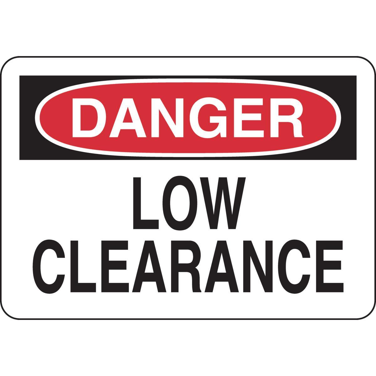 SIGN OPNL AND MACH DANGER 7IN 10IN TEXT