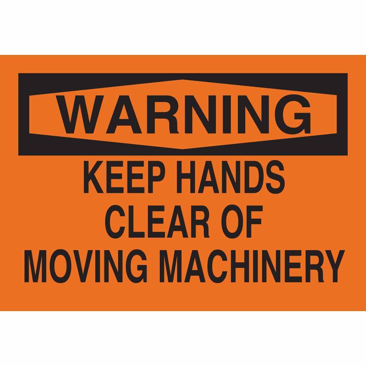 SIGN OPNL AND MACH WRN 10IN 14IN SURF