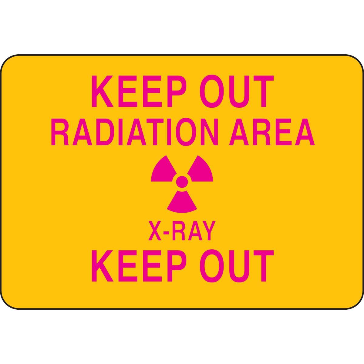 SIGN LASER AND RADN RECT SYM/TEXT 7IN