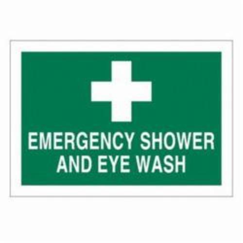 SIGN AID FIRST RECT 7IN 10IN WHT ON GRN