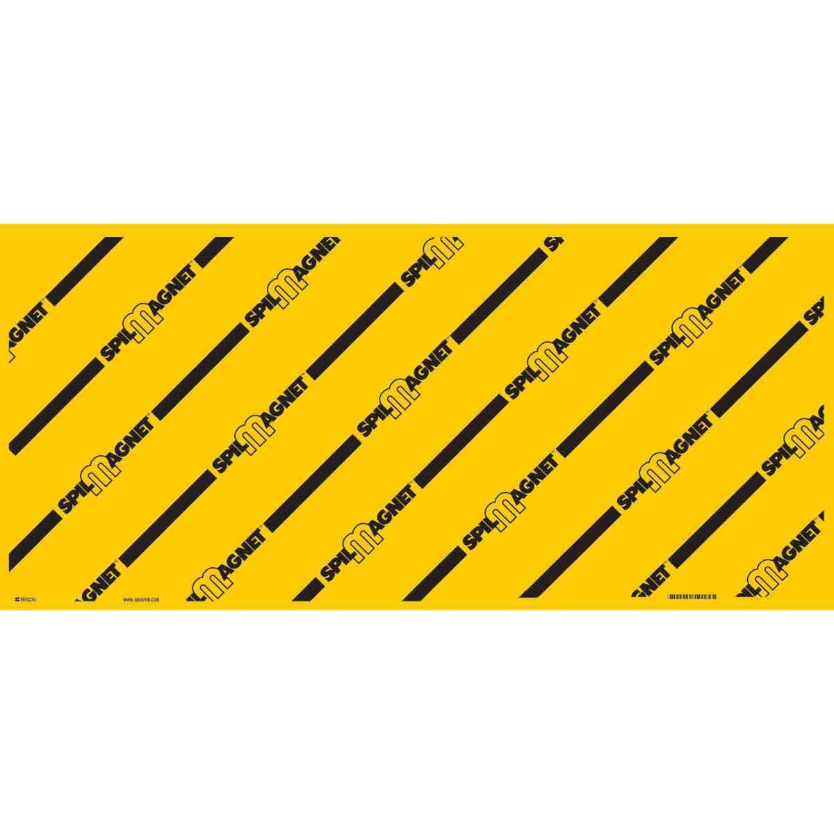 24X48 BLK/YEL SPILL MAGNETIC