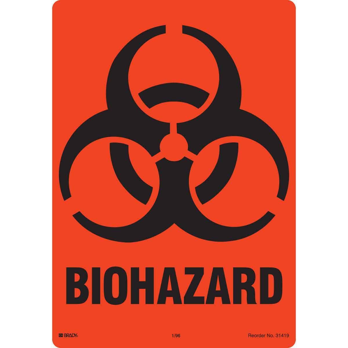 SIGN MATL HAZ AND CHEMICAL NO HDR RECT