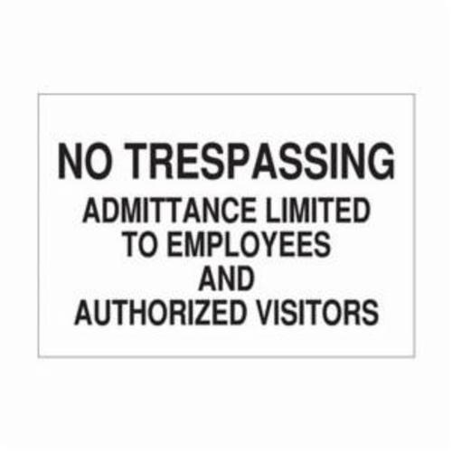 SIGN ADMITTANCE NO HDR 7IN 10IN B-555 AL