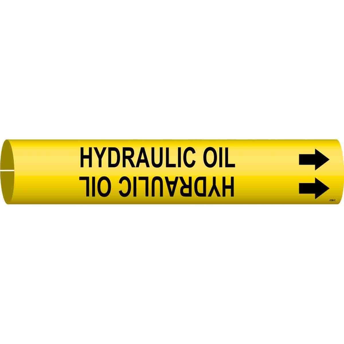 MARKER PIPE HC OIL BK ON YEL 2IN 2IN 1