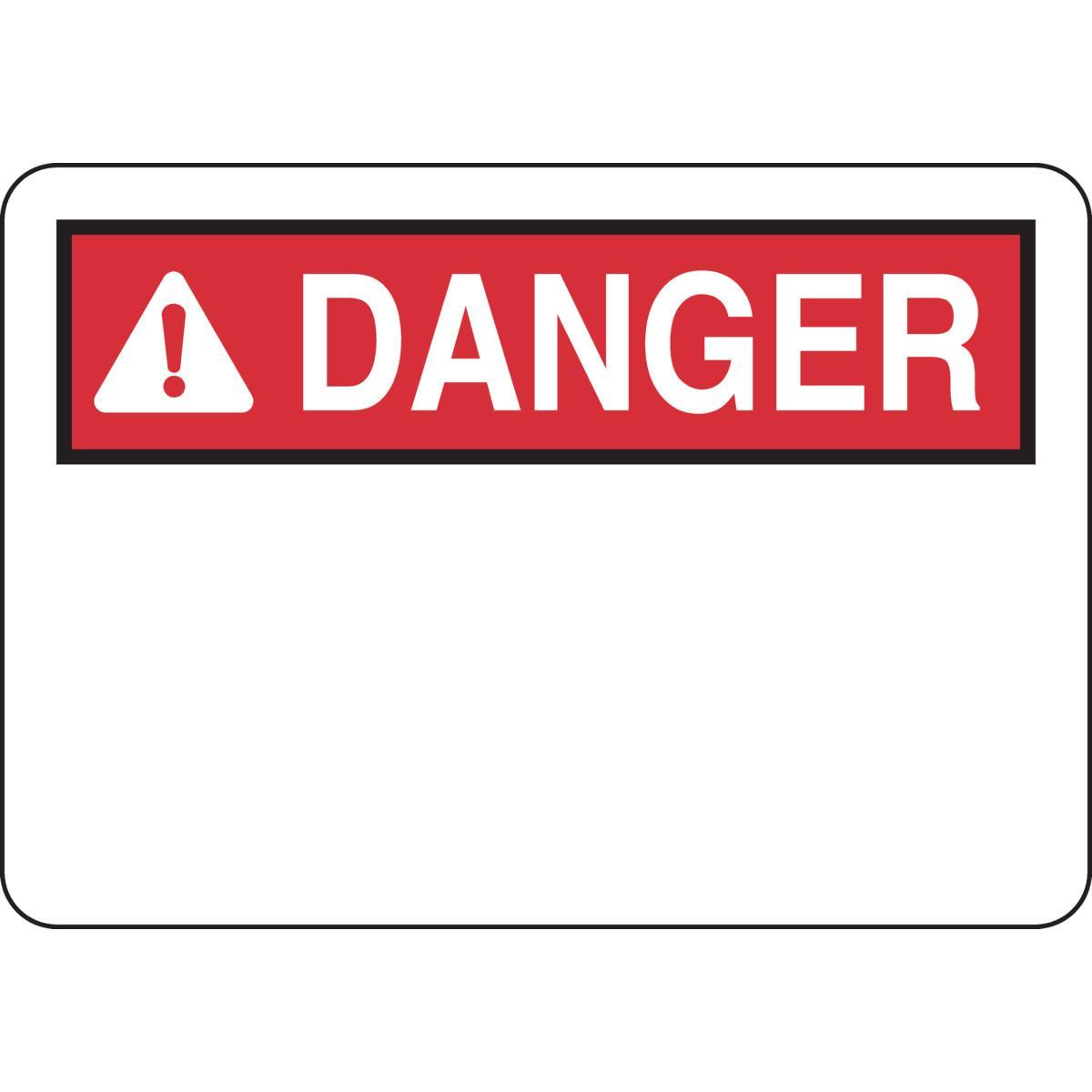 SIGN BLK NON-LAMINATED PRE-PTD HDR RECT