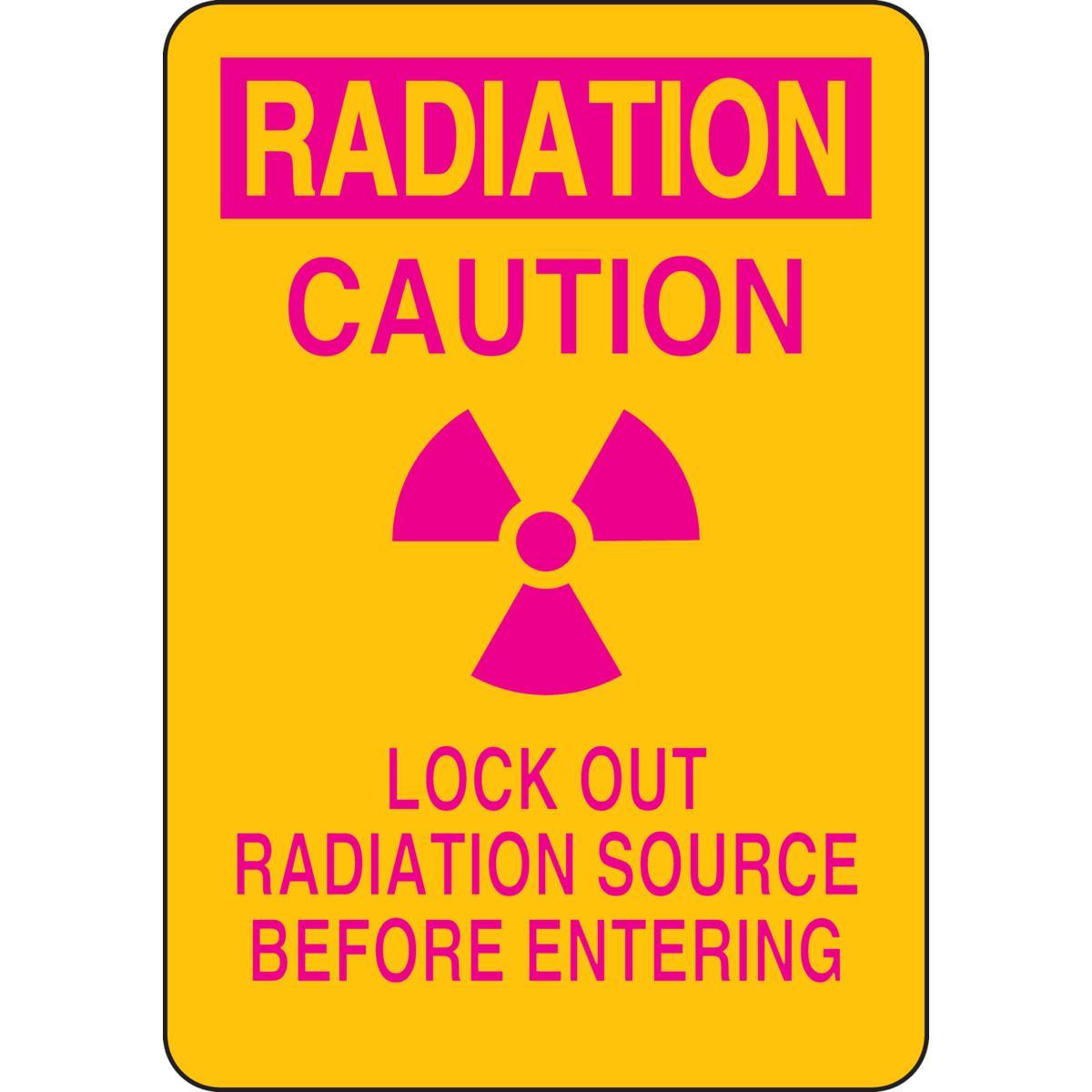 SIGN MATL HAZ AND CHEMICAL SYM/TEXT 10IN