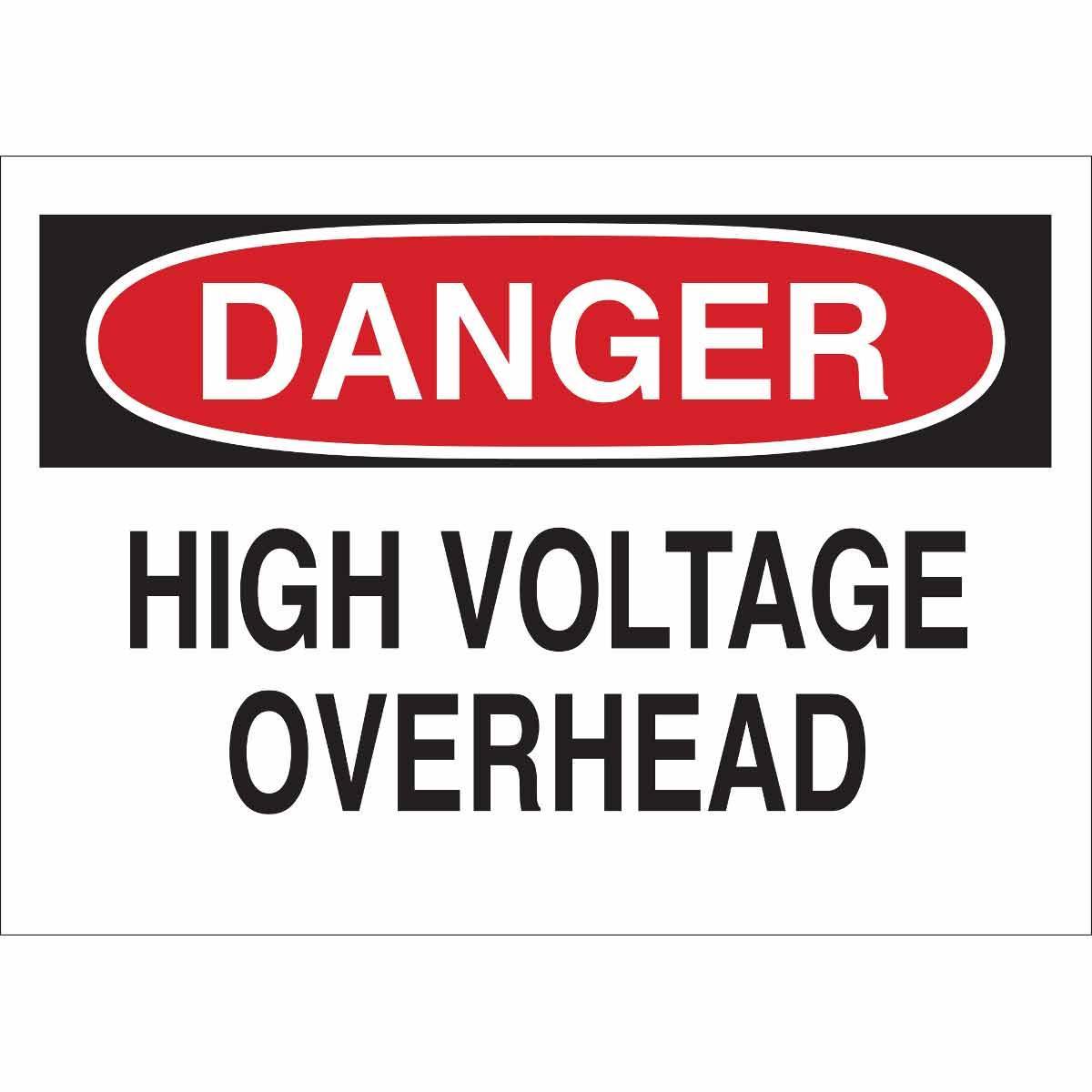 SIGN HAZARD ELECTRICAL 10IN 14IN TEXT
