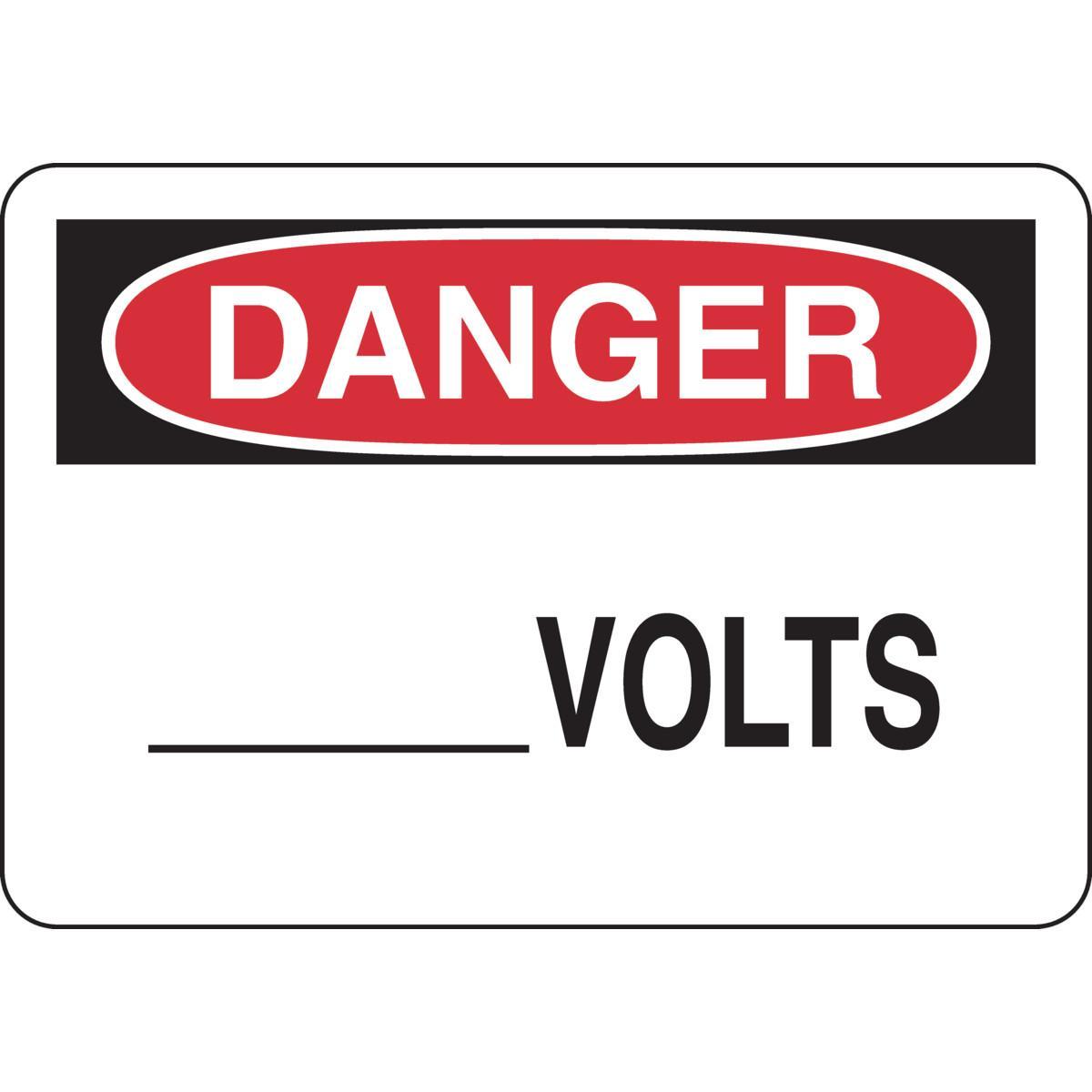 SIGN HAZARD ELECTRICAL 7IN 10IN SELF-ADH