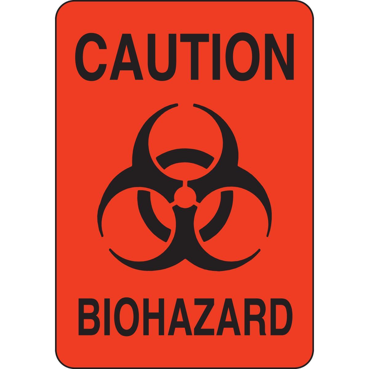 SIGN BIOHAZARD RECT SYM/TEXT B-401 PS