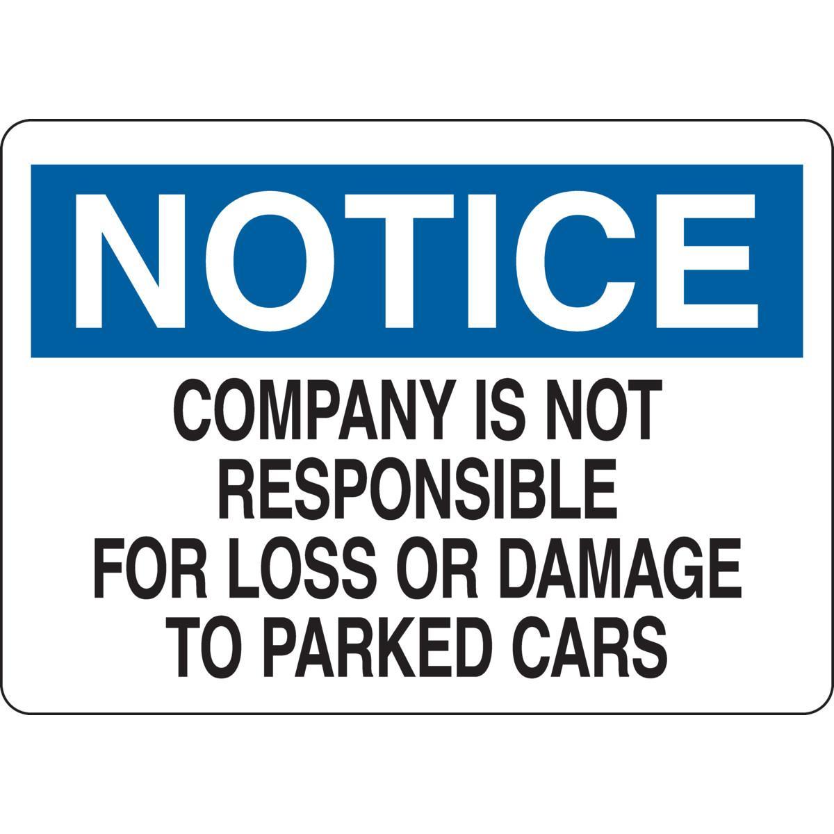 SIGN TRFC NOTICE TEXT B-555 AL 10IN 14IN