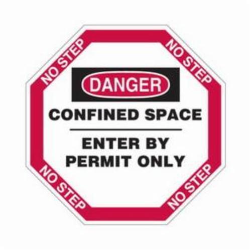 SIGN COVER MH 30-1/2IN 42IN BK/R ON WHT