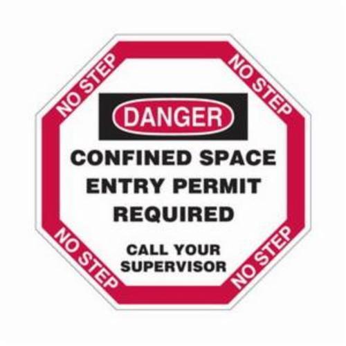 SIGN COVER MH 21IN 30IN BK/R ON WHT TEXT