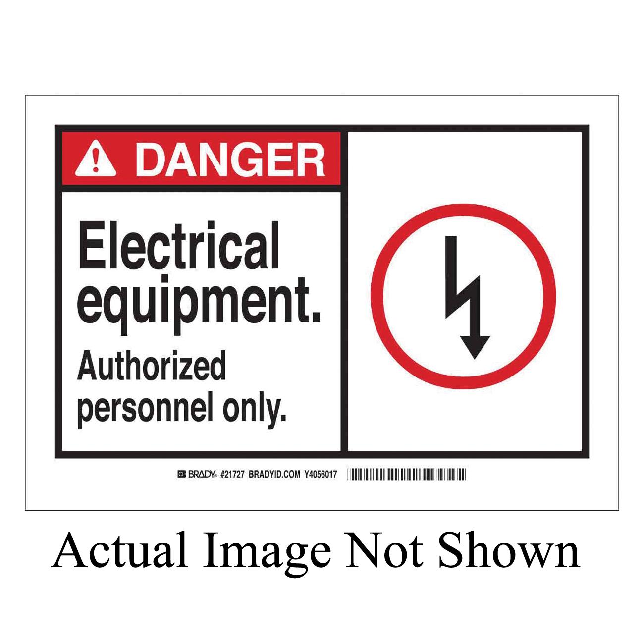 SIGN ALERT DANGER 3-1/2IN 5IN