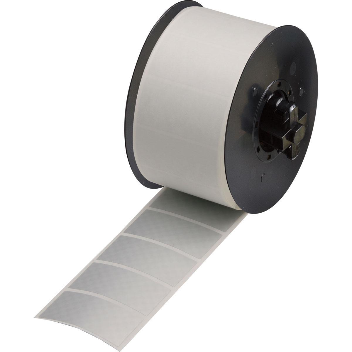 LABEL PTR 1IN 2IN SIL B-438 POLYEST RECT