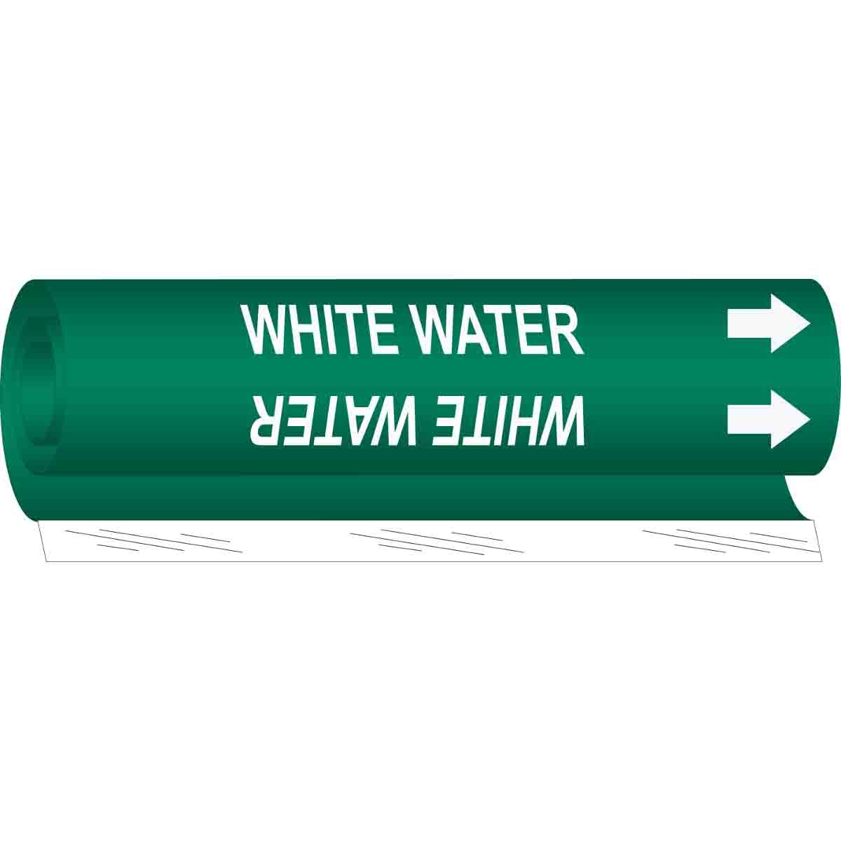 MARKER PIPE WHT WTR W R ARROW SYM 12IN 1