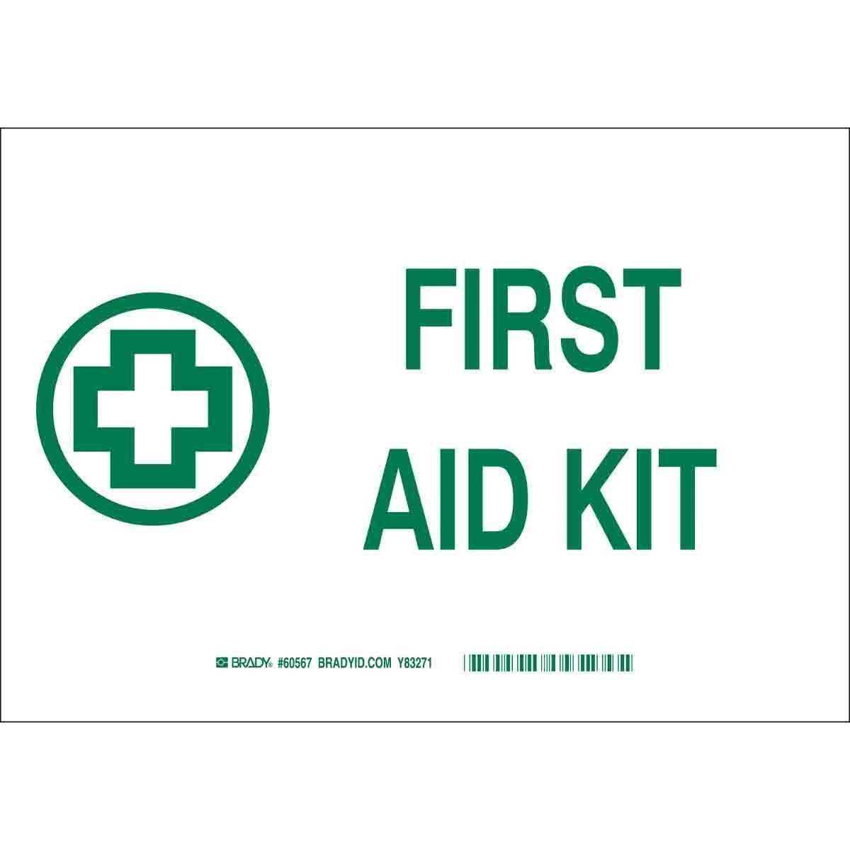SIGN AID FIRST LAMINATED RECT 7IN 10IN