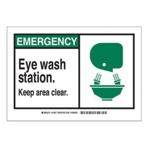 SIGN AID FIRST RECT 7IN 10IN COR HOLES