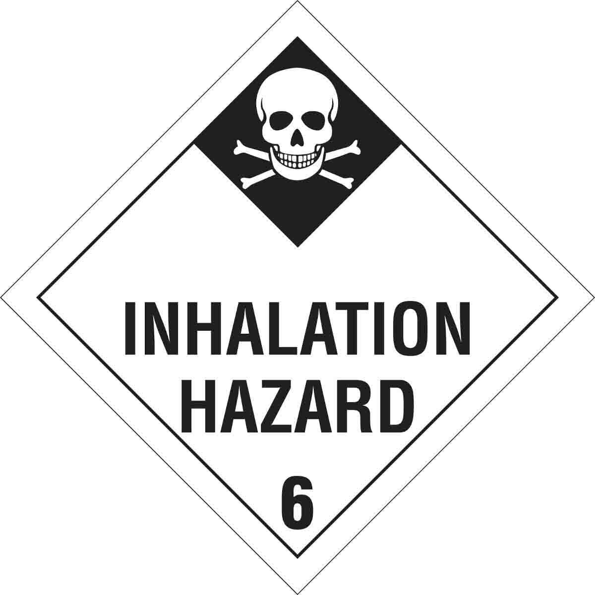 PLACARD DOT VEH DMD INHALATION HAZARD