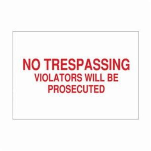 SIGN ADMITTANCE NO TRESPASSING 14IN 20IN
