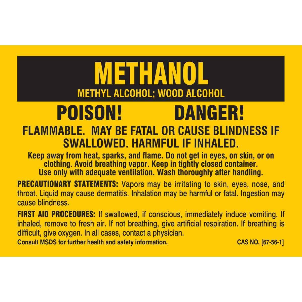 MATERIAL LABEL 5IN BK ON YEL 25 PER PACK