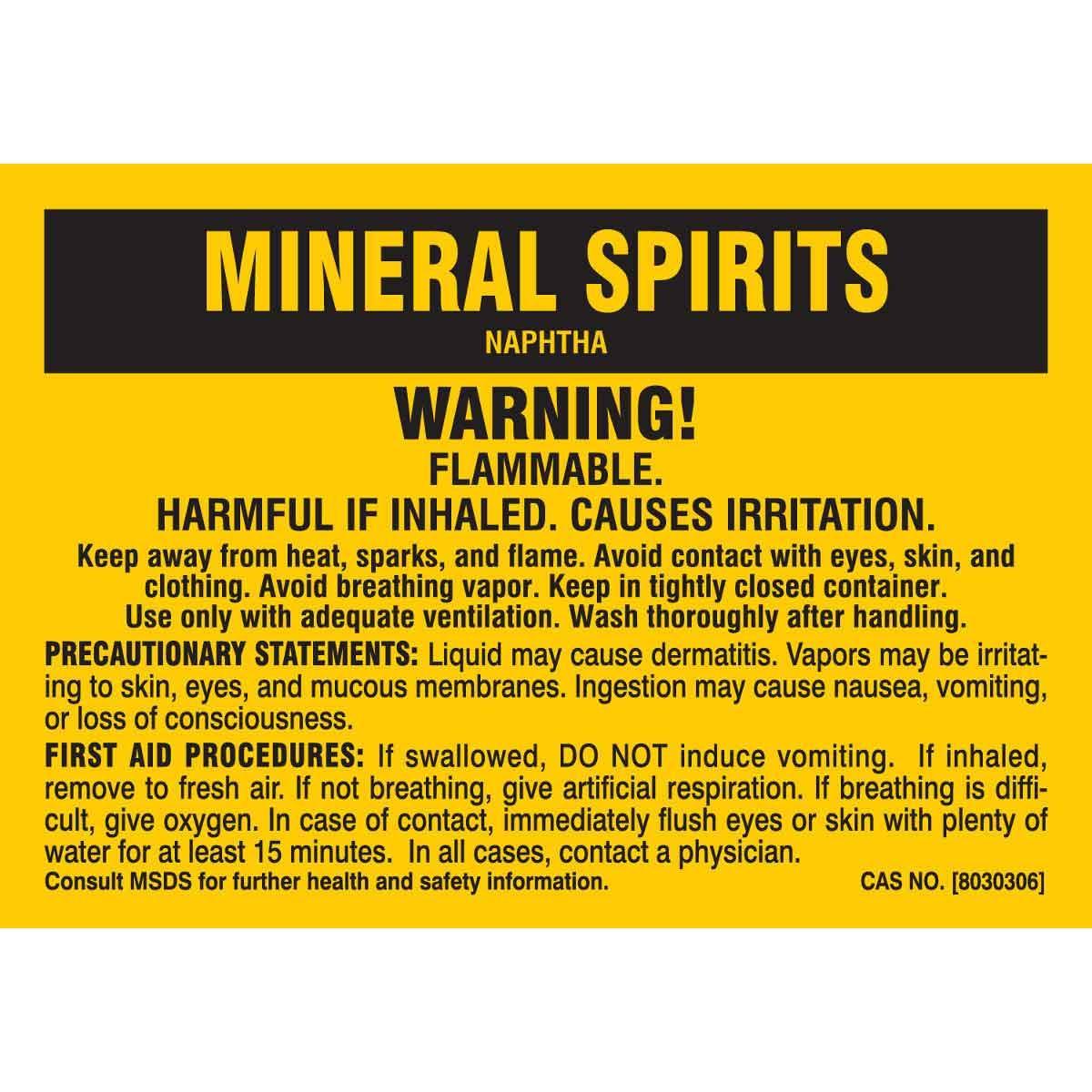 MATERIAL LABEL 5IN BK ON YEL 25 PER PACK