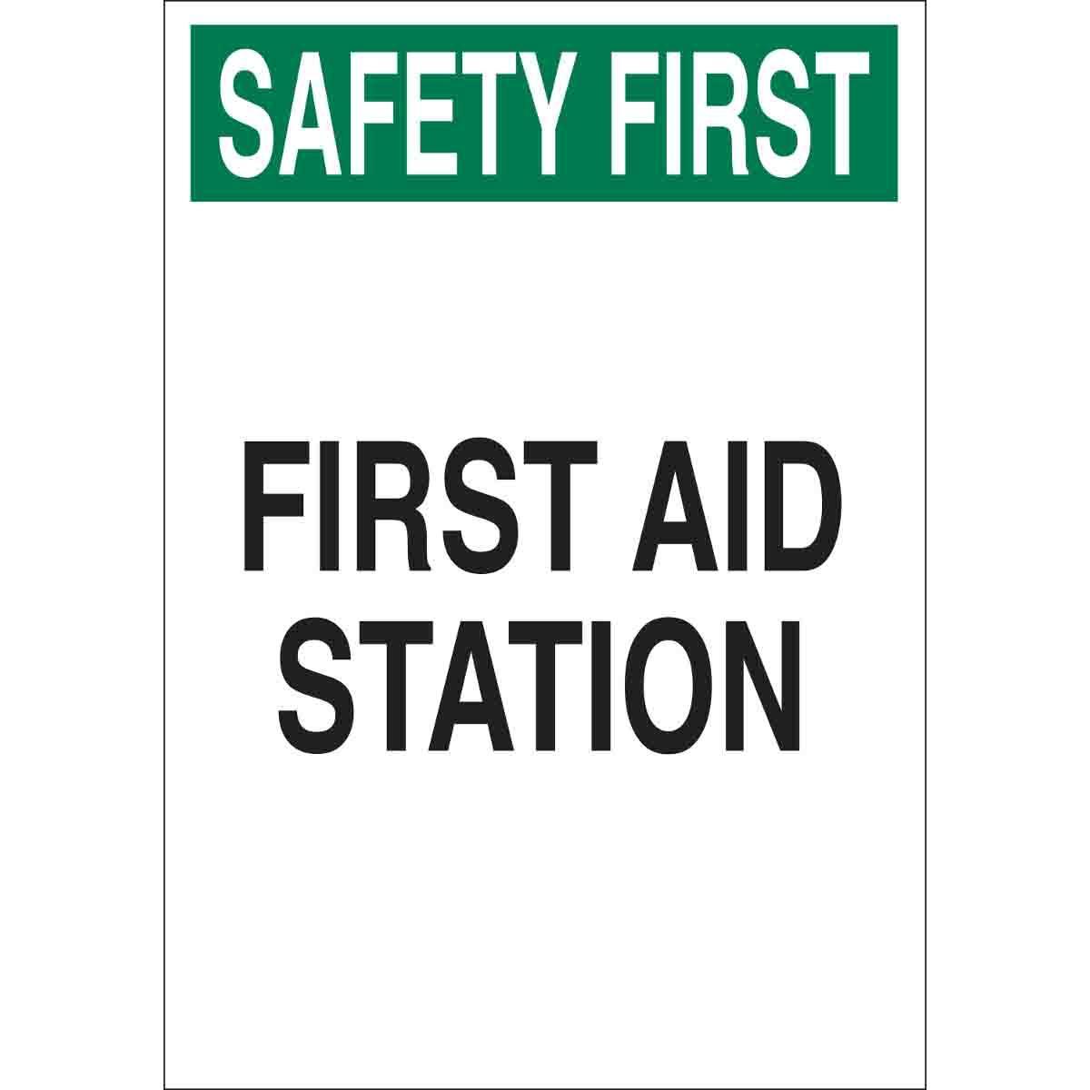 SIGN AID FIRST SAF FIRST 10IN 7IN SURF