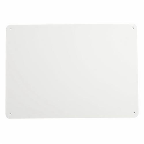 SIGN BLK 7IN 10IN WHT SURF BLK RECT