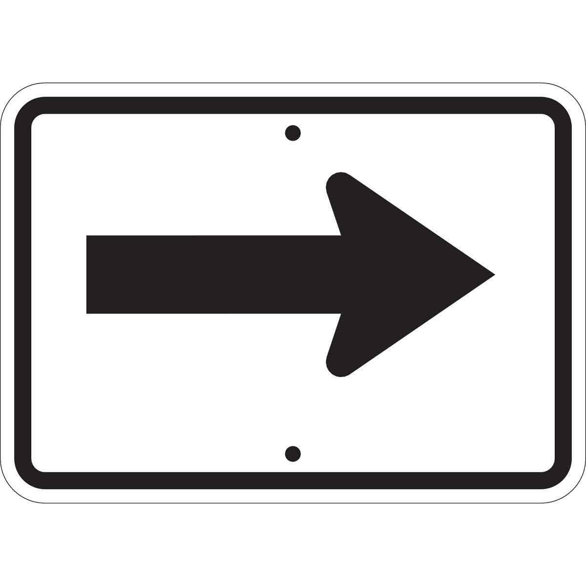 SIGN TRFC SYM B-959 AL 9IN 12IN RECT STD