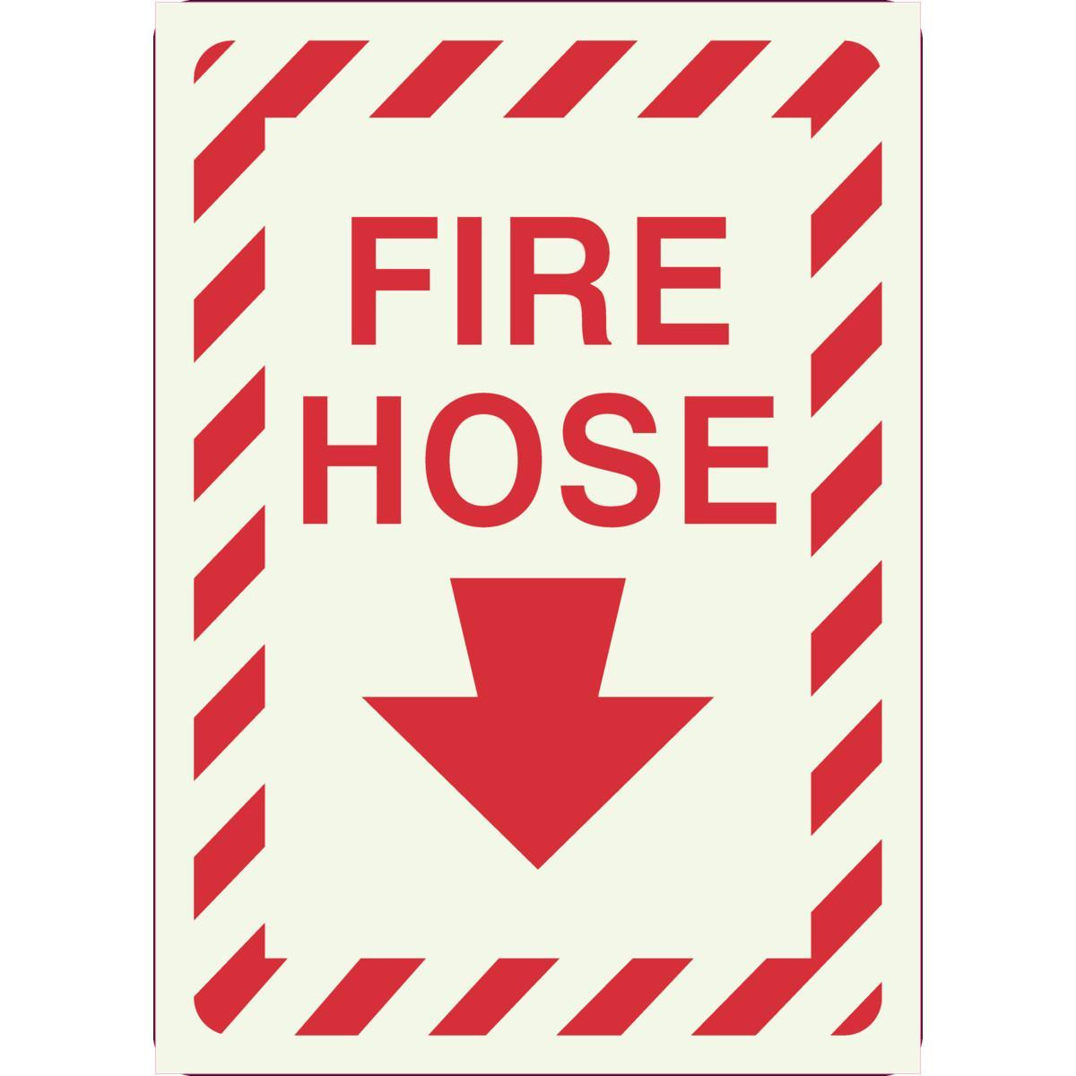SIGN EMER AND FIRE RECT 14IN 10IN