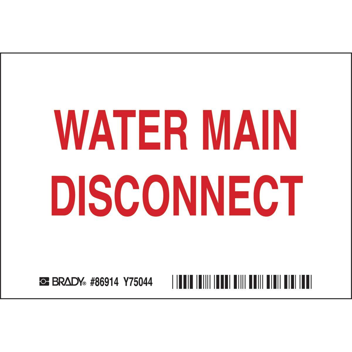MARKER PIPE WTR MAIN DISC B-302 POLYEST