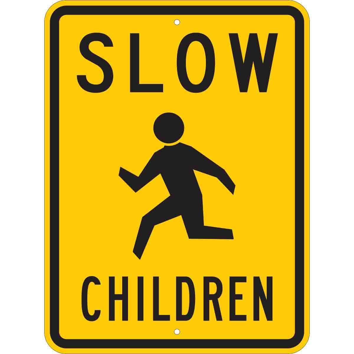 SIGN CTRL TRFC RECT STD SYM/TEXT 24IN