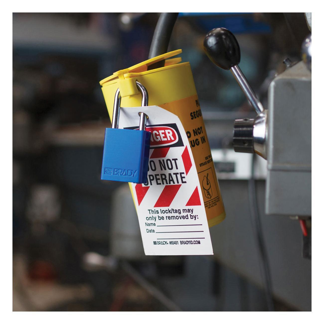 PADLOCK LOCKOUT DIFFERENT YEL 1/4IN STL