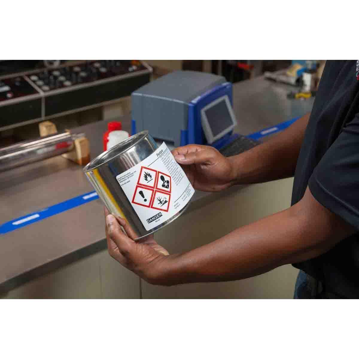 LABEL PTR 2.95IN 4.33IN R ON WHT RECT